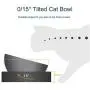 Luck Dawn Elevated Dog Cat Bowls, 0/15° Tilted Raised Stainless Steel Cat Food and Water Bowls, Non-Slip Stress Free Pet Feeding Bowls for Cat and Small Dogs Luck Dawn Elevated Dog Cat Bowls, 0/15° Tilted Raised Stainless Steel Cat Food and Water Bowls, Non-Slip Stress Free Pet Feeding Bowls for Cat and Small Dogs