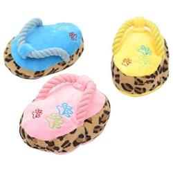 Yhytbhsh Flip Flops Shape Squeaky Pet Toy, Random Color Delivery FFIIKIF