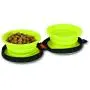 Petmate Silicone Duo Travel Bowl Petmate Silicone Duo Travel Bowl