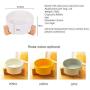 Wyxy Portable Pet Bowls Pet Cat Bowl Small Dog Cutlery Cat Rice Bowl Ceramic Cat Bowl Solid Wood Frame Strong Easy to Clean pet Supplies