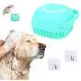 Silicone Dog Bath Brush,Pet Dog Massage Brush with Shower Scrubber Shampoo Dispenser,Soft Brush Rubber Bristle for Dogs and Cats with 2 Pack Hooks Silicone Dog Bath Brush,Pet Dog Massage Brush with Shower Scrubber Shampoo Dispenser,Soft Brush Rubber Bristle for Dogs and Cats with 2 Pack Hooks
