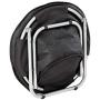 Etna Folding Pet Cot Chair - Portable Round Fold Out Elevated Cat Bed - Water Resistant Paw Print Cushion - Papasan Chair for Small Dogs