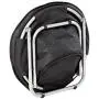 Etna Folding Pet Cot Chair - Portable Round Fold Out Elevated Cat Bed - Water Resistant Paw Print Cushion - Papasan Chair for Small Dogs