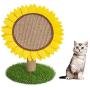 Tylu Natural Sisal Rope Cat Climbing Frame Furniture Sunflower Scratching Post for Climbing and Pet Activity