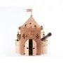 Personalized Cardboard Cat House with Balcones. Cat Furniture. Cat Fortress.