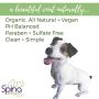 Spina Organics, All-Natural Gentle and Tearless PUPPY Wash Shampoo with Lavender, Argan, Aloe Vera and other healing essential oils, Omega-rich, Made in USA - 17 Fl Oz