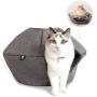 ENVYCOLLECTION 2 in 1 Design Cat Cave Beds, Pet Bed, Cat House with Removable Washable Cushioned Pillow for Pets, Cats and Kitties.
