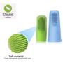 None/Brand Soft Rubber Pet Bath Shampoo Brush for Dog and Cat Skin Massage, Hair Grooming Silky, Soft Safe Finger Toothbrush, Cleaning Pet Teeth Set