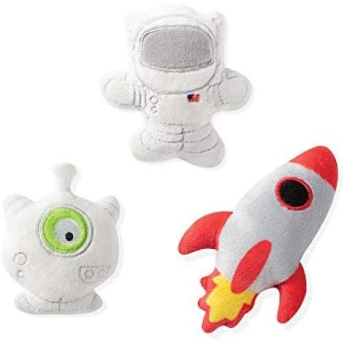 Fringe Studio Pet Toy, Small Dog Toy Set, Space Themed, 3 Pieces (289405)