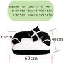 HUTTOBOY Dog Bed, Warm and Breathable Soft Cotton Kennel, Plush Large Dog Sofa, Comfortable Sleeping Mat for Small, Medium and Large Dogs-Many Sizes and Colors