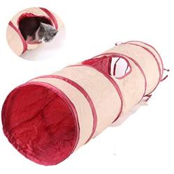 Kyelsee Cat Tunnel Pet Tube Collapsible Play Toy Indoor Outdoor for Small Pets Bunny Rabbits, Kittens, Ferrets,Puppy and Dogs