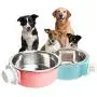 N/Y 2 Pcs Dog Crate Water Bowl No Spill, Stainless Steel Removable Food Bowl, No Spill Dog Bowl for Crate, Hanging Food Water Feeder Coop Cup for Pet N/Y 2 Pcs Dog Crate Water Bowl No Spill, Stainless Steel Removable Food Bowl, No Spill Dog Bowl for Crate, Hanging Food Water Feeder Coop Cup for Pet