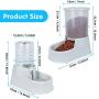 Noodoky Pet Feeder Set, Automatic Cat feeders and 2.5L Waterer, Auto Gravity Water and Food Dispenser for Small Medium Cat Dog