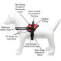 Industrial Puppy No Pull Dog Harness for Small/Large Dogs - Comfortable Dog Walking Harness for Dogs of All Breeds - Reflective Harness with Hook and Loop Straps and Handle for Less Pulling/Choking