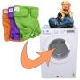 PETTING IS CARING Dog Diapers Washable & Reusable Female and Male Dog Diapers Materials Durable Machine Washable Solution for Pet Incontinence and Long Travels - 3 Pack Set (L, New)