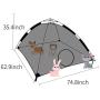 CHNELSS Outdoor Pet Enclosures for Indoor Cats Portable Pop Up Cat Tent, Cat Tunnel, Pet Playhouse(Play Tents for Pets and Small Animals)