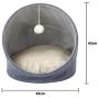 Pet Cuddle Cave Bed Folding Tent for Small Medium Puppies Kitten Dogs Cats Pets Calm Sleeping Bed Soft Plush Cushion Igloo Nest Cozy Cuddler Dog Bed Cat Cave Lounger Pet Bed Burrow House