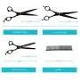 IRONPUP Dog Grooming Scissors Kit, Professional Pets Grooming Shears, Stainless Steel Dog Scissors for Grooming, Dog Scissors Kit - Thinning, Straight, Curved Scissors and Comb for Pet IRONPUP Dog Grooming Scissors Kit, Professional Pets Grooming Shears, Stainless Steel Dog Scissors for Grooming, Dog Scissors Kit - Thinning, Straight, Curved Scissors and Comb for Pet