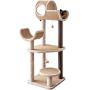 Catry, Large Activity Cat Tree Scratching Post Activity Center Wooden Carpet 40-50 Inch