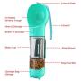 PetHaven Dog Water Bottle 4 in 1 Portable Pet Water Bottle Bowl, Food Holder, Poop Bag Holder-Walking Travel Hiking - Large 300ml Drinking Water Dispenser - (Poop Bag Included)