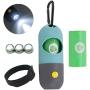 Soarlor Dog Poop Bag Holder Dispenser with LED Flashlight and 2 Rolls Dog Poop Waste Bags Leak-Proof Dog Waste Bags