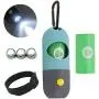 Soarlor Dog Poop Bag Holder Dispenser with LED Flashlight and 2 Rolls Dog Poop Waste Bags Leak-Proof Dog Waste Bags
