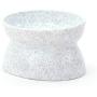 QINYUAN Cat Bowl, Pet Feeder Raised Food Kitten Stress Free Double Side Use Feeding Dish