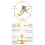 MOOS Suction Cup Spring People Turn cat Toy Turntable Funny cat Stick pet Toy MOOS Suction Cup Spring People Turn cat Toy Turntable Funny cat Stick pet Toy