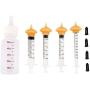 Xuanda Mini Pet Feeding Bottle and Syringes with Nipples for Small Cat Dog Animals (Model 5)