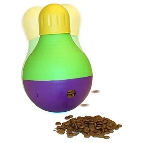 MPP Wobbler Dog Toys Extra Tough Durable Treat Dispensing Feeder Bob a lot Large 9'' MPP Wobbler Dog Toys Extra Tough Durable Treat Dispensing Feeder Bob a lot Large 9''