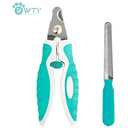 BWTY Dog Nail Clippers and Trimmers Set with Safety Guard to Avoid Over Cutting,Professional Grooming Tool for Dog and cat, Razor Sharp Blade-Free Nail File. BWTY Dog Nail Clippers and Trimmers Set with Safety Guard to Avoid Over Cutting,Professional Grooming Tool for Dog and cat, Razor Sharp Blade-Free Nail File.