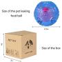 RENZCHU Interactive Dog Toy, IQ Treat Ball Food Dispensing Toys for Small Medium Large Dogs Durable Chew Ball, Nontoxic Rubber and Bouncy Dog Ball, Cleans Teeth-Blue