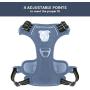 Pawtrender No Pull Dog Harness with Handle Reflective Adjustable Dog Vest Harness with Soft Padded Mesh for Small Medium Large Dogs