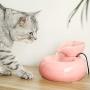 Cat Water Fountain, Quiet&Water Circulation Cat Water Dispenser, Automatic Ceramic Drinking Fountain for Cats Dogs,Pink