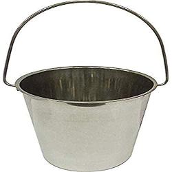 Ethical 9-Quart Stainless Steel Kennel Pail with Handle