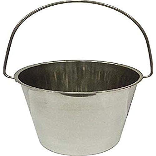 Ethical 9-Quart Stainless Steel Kennel Pail with Handle