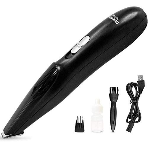 Downtown Pet Supply Professional Dog Cat Face and Paw Fur Trimmer, Low Noise Cordless Pet Ear Eyes and Rump Hair Grooming Electric Clippers for Small, Medium, and Large Dogs