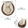 Washable Cute Cat Bed House - Warm Pet Sofa Kitten Bed Indoor Cat Bed Machine Washable Pet Bed Soft Cat Cuddle Bed for Cats Kittens Rabbit Bed Anti-Slip Bottom, Super Soft Durable Fabric Washable Cute Cat Bed House - Warm Pet Sofa Kitten Bed Indoor Cat Bed Machine Washable Pet Bed Soft Cat Cuddle Bed for Cats Kittens Rabbit Bed Anti-Slip Bottom, Super Soft Durable Fabric