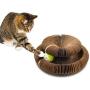 OUTFANDIA Cat Scratching Board,Cardboard with Catnip,Newest Foldable Convenient Magic Organ, Durable Recyclable,Best Cat Scratcher - Includes Catnip and Voice Ball