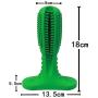 Dongdexiu Pets Products Pet Toothbrush Vocal Cleaning Teeth Molar Rod Dog Toy Supplies, Size: 18x13.5x5.5cm (Green) Small Animals Supplies