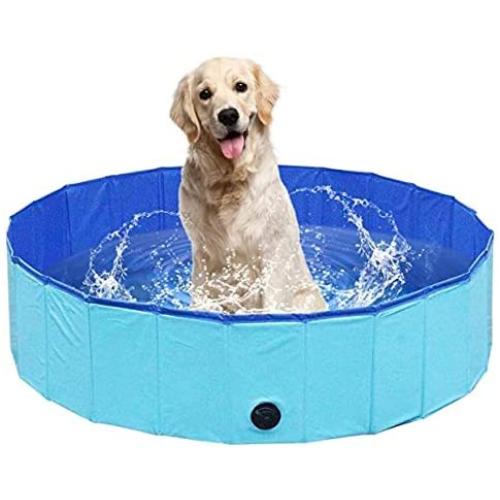 Duraball Foldable Non Inflatable Pool for Dogs and Kids