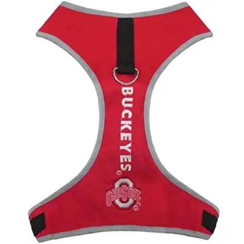 Pets First Collegiate Pet Accessories, Pet Harness, Ohio State Buckeyes, X-Small