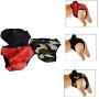 URBEST Dog Period Panties, Washable Female Dog Diapers for Samll and Large Dogs 3 Packs (S, Multi-Colors)