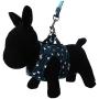 BroBear Pet Stars Vest Mesh Harness and Leash Set Blue for Cats & Small Dogs Blue