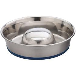 OurPets DuraPet Slow Feed Premium Stainless Steel Dog Bowl (Durable Stainless Steel Dog Bowls, Slow Feeder Dog Bowls, Dog Food Bowl, Dog Water Bowl) Great Alternative to Snuffle Mat for Dogs