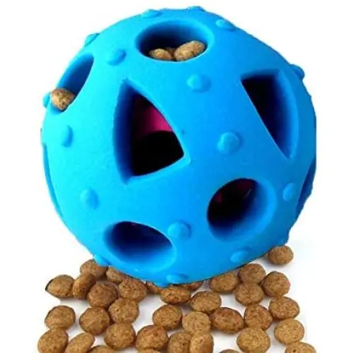 Dog Toy Balls, Interactive IQ Treat Ball Durable Dog Chew Toys Food Dispensing Toys, Non-toxic Tricky Treat Ball Food Dispenser Puzzle Toy, Tooth Cleaning Rubber Pet Ball for Small Medium Dogs Cats Dog Toy Balls, Interactive IQ Treat Ball Durable Dog Chew Toys Food Dispensing Toys, Non-toxic Tricky Treat Ball Food Dispenser Puzzle Toy, Tooth Cleaning Rubber Pet Ball for Small Medium Dogs Cats