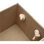 Morezi Canvas Pet Toy and Accessory Storage Bin, Basket Chest Organizer - Perfect for Organizing Pet Toys, Blankets, Leashes and Food