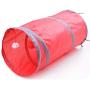DierCosy Cat Toys Double Way Cat Tunnel Toy Cat Interactive Toys Assortments Tunnel Accessory Crinkle Collapsible Pet Tube Interactive Play Toy (Red)