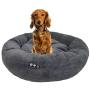 Ultra Plush Deluxe Comfort Pet Dog & Cat Grey Snuggle Bed (Multiple Sizes) - Machine Washable, Made in the USA, Reversible, Durable Soft Fabrics