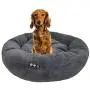 Ultra Plush Deluxe Comfort Pet Dog & Cat Grey Snuggle Bed (Multiple Sizes) - Machine Washable, Made in the USA, Reversible, Durable Soft Fabrics